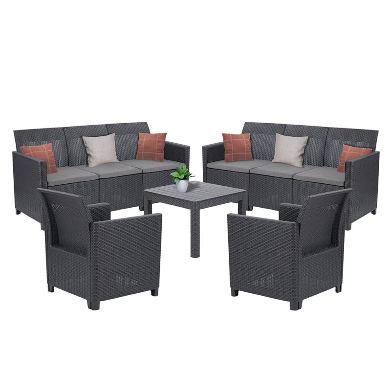 Claire VI 8 személyes kerti bútor garnitúra orlando asztallal