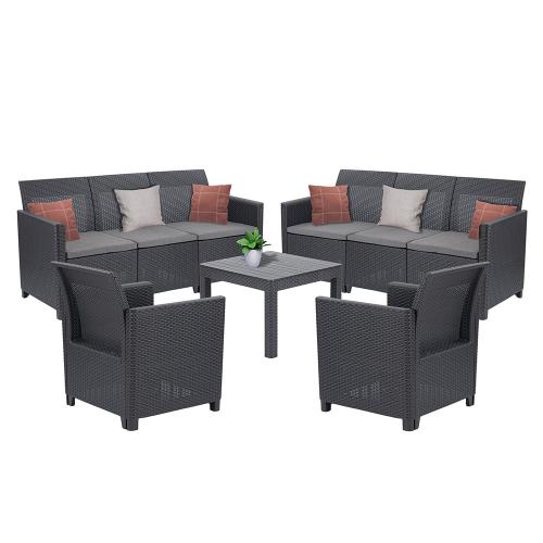 Claire VI 8 személyes kerti bútor garnitúra orlando asztallal