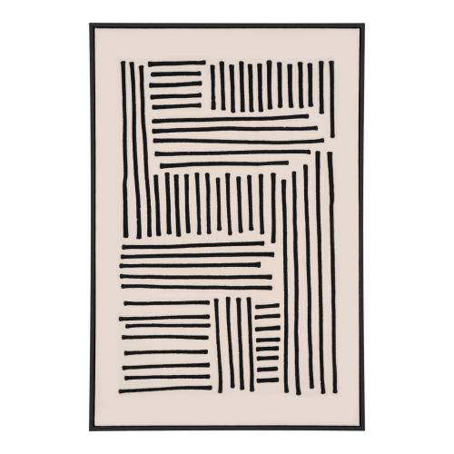 Lipari vászon nyomat, fekete/bézs, No.1 100x140 cm