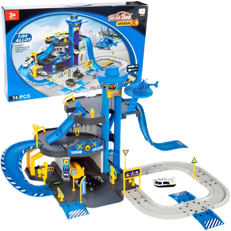 3 szintes rendőrségi garázs lifttel, 74 darabos