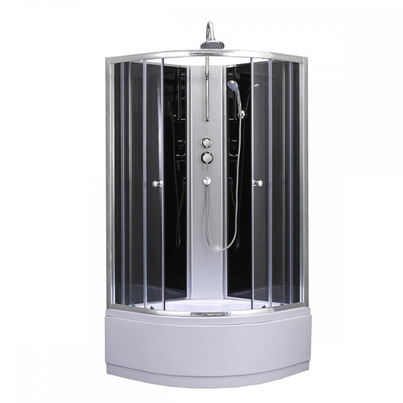 Karolino Black mélytálcás zuhanykabin