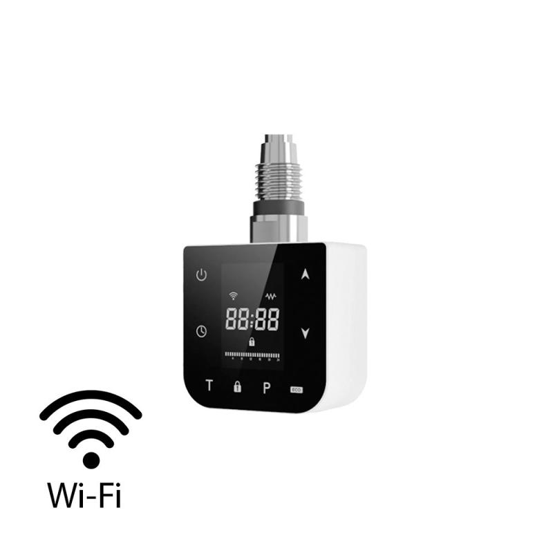Wifi-s fűtőpatron törölközőszárító radiátorhoz digitális hőfokszabályozóval 400W