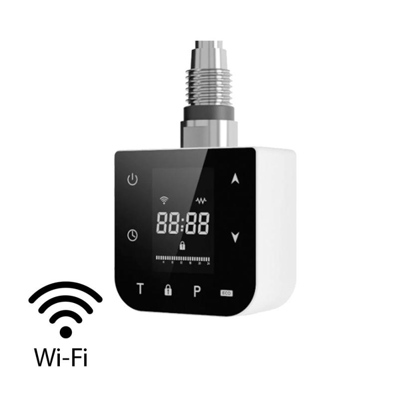 Wifi-s fűtőpatron törölközőszárító radiátorhoz digitális hőfokszabályozóval 800W