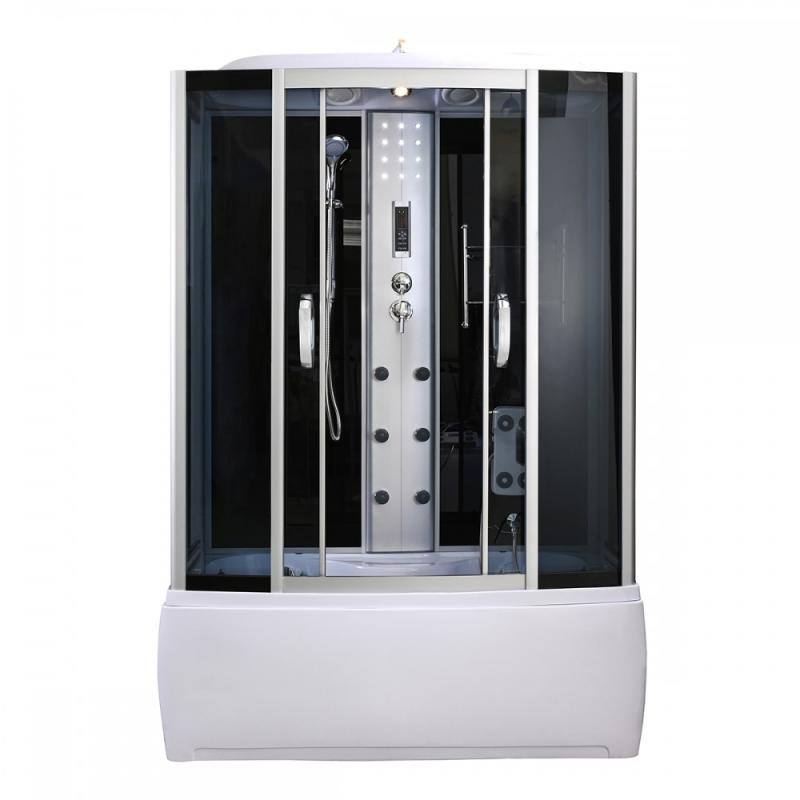 Emilia hidromasszázs kádkabin elektronikával Black