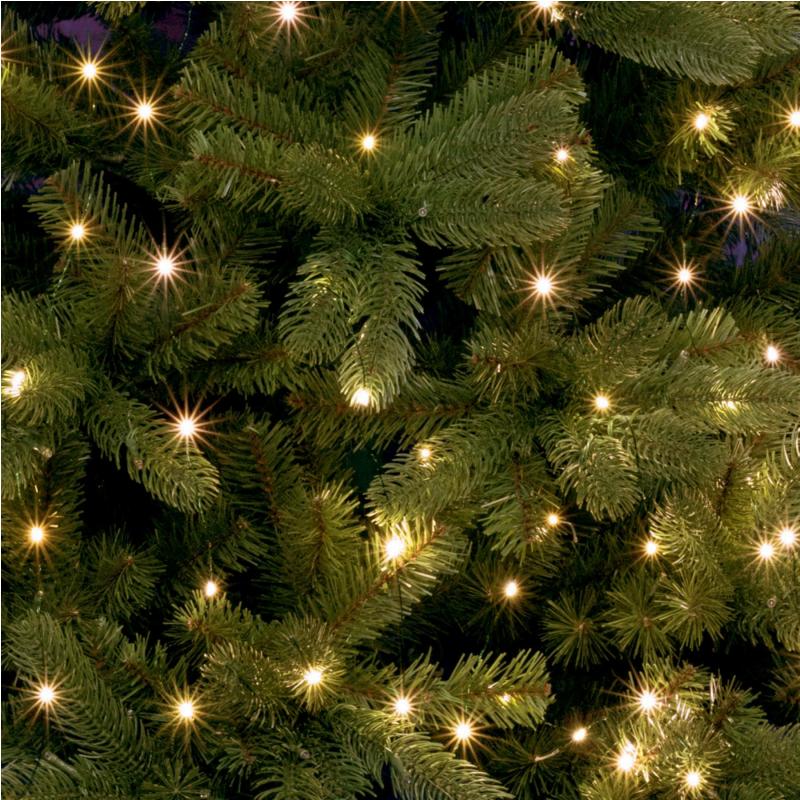 Home ML 250G/WW micro LED-es fényfüzérköteg, 250 db melegfehér micro LED, 10 ágú, vékony, zöld színű vezeték, hálózati adapter, kül- és beltéri kivitel