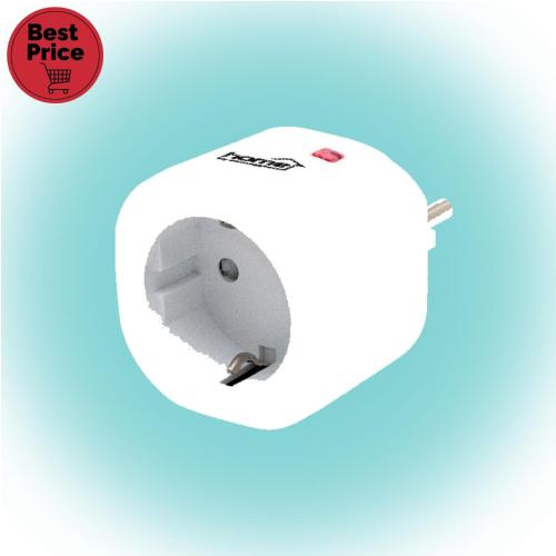 Home TH 3000 távirányítható hálózati aljzat, 40 m hatótáv, max. 3000 W, TH 1011 és TH 1013 szetthez tanítható, rádiós összeköttetés, 230 V, fehér