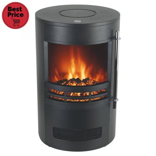 Home FKK 14 szabadon álló elektromos kandalló, 1000W/2000W, fekete