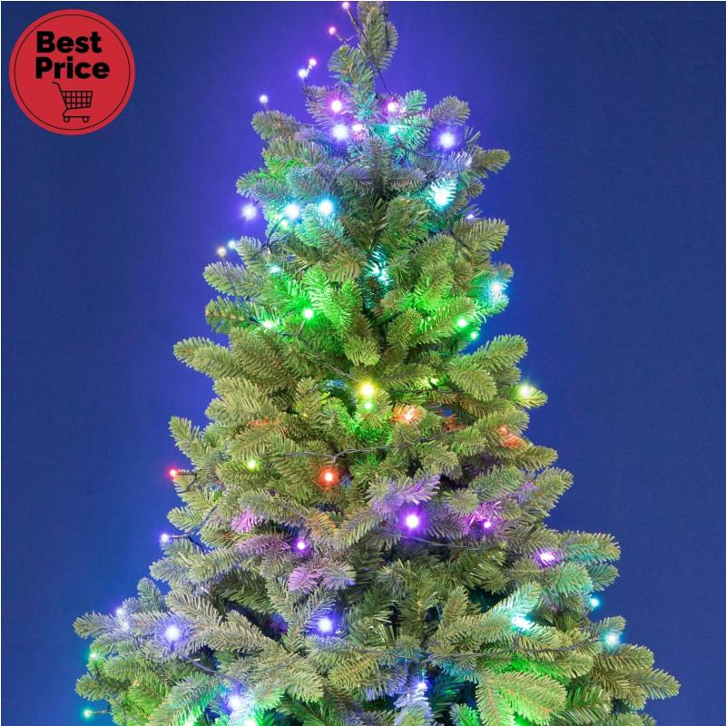 iSparkle LEDS198V LED-es fényfüzér, 19,7 m / 198 db RGB LED, applikációval vezérelhető, smart, kül- és beltéri kivitel