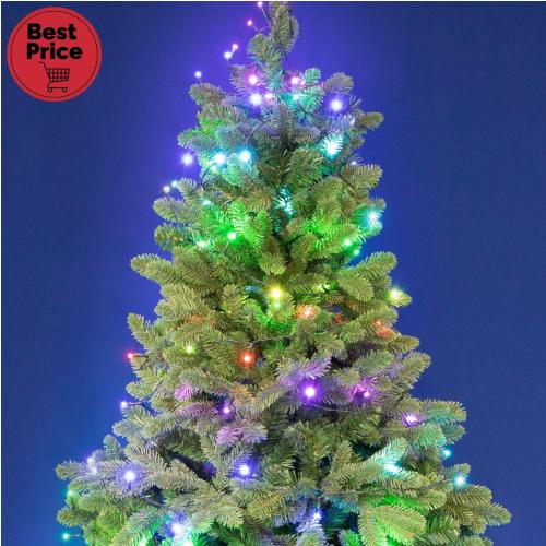 iSparkle LEDS198V LED-es fényfüzér, 19,7 m / 198 db RGB LED, applikációval vezérelhető, smart, kül- és beltéri kivitel