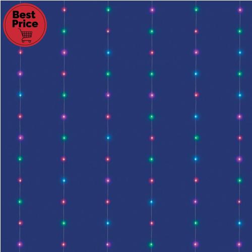 iSparkle LEDS120CV-2 micro LED-es fényfüggöny, 2x2 m / 120 db RGB LED, applikációval vezérelhető, smart, kül- és beltéri kivitel