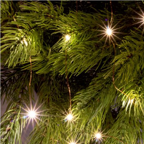 Home ML 30/WW micro LED-es fényfüzér, 2,9 m / 30 db melegfehér micro LED, állófényű, kapcsolható és időzíthető, átlátszó vezeték, elemes, beltéri kivitel