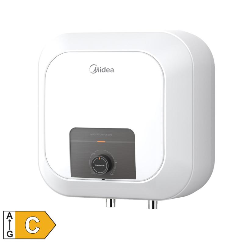 MIDEA D30-25VD1(O) elektromos vízmelegítő, bojler, 2500 W, 30 liter, konyhapult fölé szerelhető, IPX4, zománcozott, 30-75 °C, 0,75 MPa