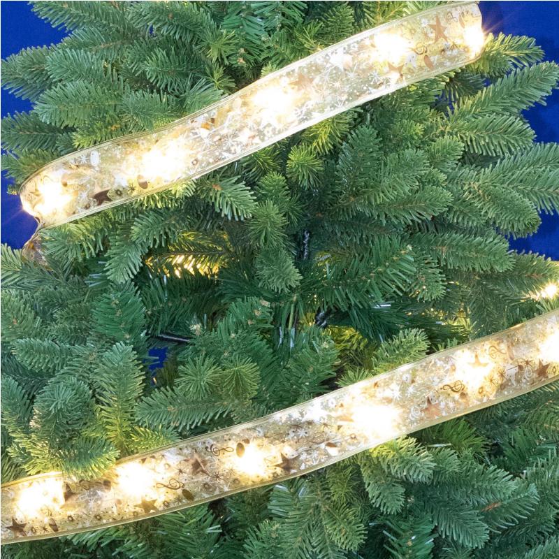 Home RLS5WW mintás LED szalag, 50 db micro LED, kül- és beléri kivitel, 5 m, ismétlődő időzítés, 8 funkció, elemes