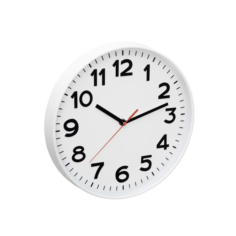 Home AWC300WH fali óra, üveg előlap, kontrasztos, jól leolvasható számlap, 1xAA elem tápellátás, átmérő 300mm