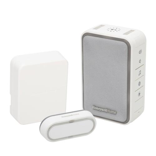 Honeywell Home DC315SCVL vezeték nélküli csengő, vezetékes - vezeték nélküli átlakítóval, 150m hatótáv, 6 dallam, időzíthető némítás, LED jelzőfény, állítható hangerő, elemes tápellátás