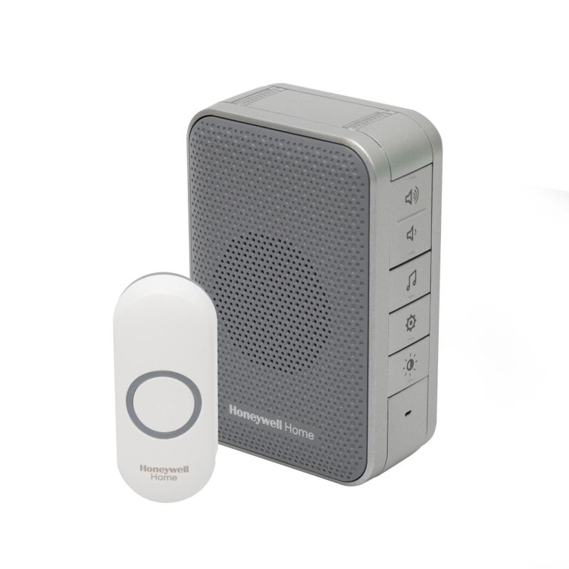 Honeywell Home DC313NG vezeték nélküli csengő, max. 150 m hatótáv, 6 dallam, LED jelzőfény, elemes tápellátás