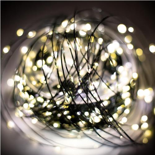 HOME ML1500WW micro LED-es fényfüzér, 150 m, 1500db melegfehér micro LED, 8 program, időzítés, hálózati adapter, távirányító, kül- és beltéri kivitel