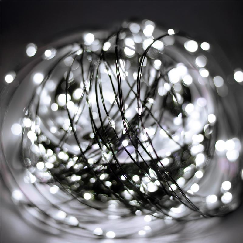 HOME ML1500WH micro LED-es fényfüzér, 150 m, 1500db hidegfehér micro LED, 8 program, időzítés, hálózati adapter, távirányító, kül- és beltéri kivitel