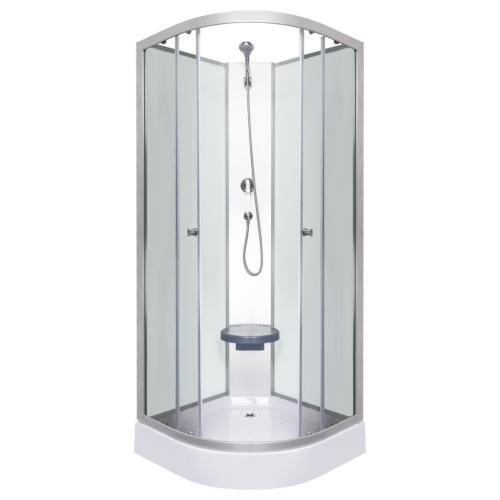 Evora White 90 hátfalas zuhanykabin zuhanytálcával