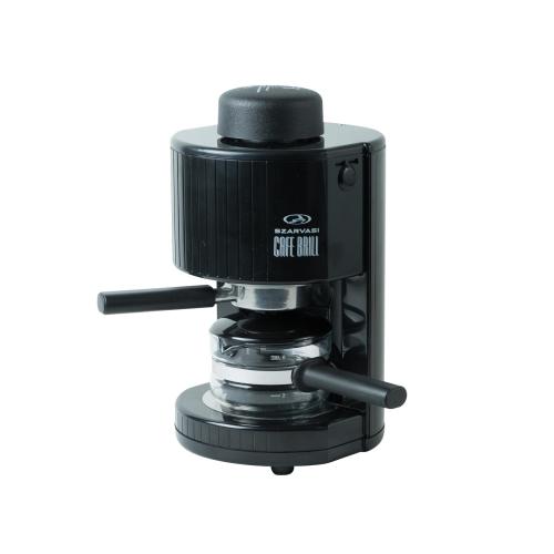 Szarvasi CAFE BRILL (SZV-623) kávéfőző, 800 W, fekete színű, őrölt kávé főzésére, 304 kPa nyomás, időzítő, max. 6 személy részére