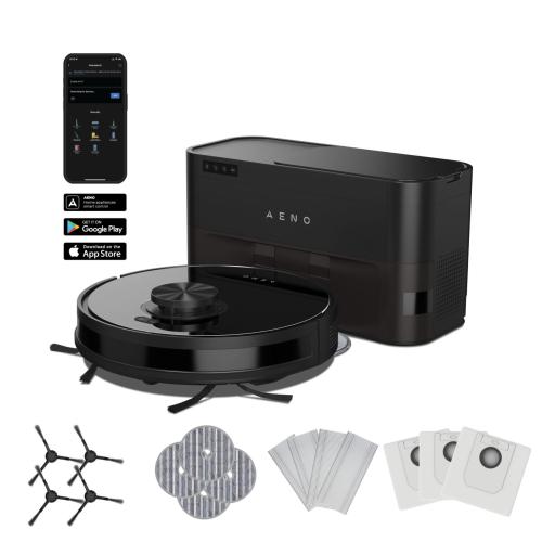 AENO ARC0005S RC5S robotporszívó, 4000 Pa szívóteljesítmény, 2 in 1 portartály, 20 érzékelő és LiDAR, 4 takarítási mód, nedves és száraz tisztítás