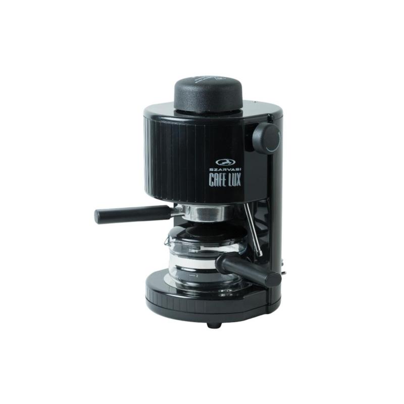 Szarvasi SZV-620 CAFE LUX kávéfőző, 800W, fekete színű, gőzcsappal, üveg kiöntő, biztonsági szelep, 304kPa nyomás
