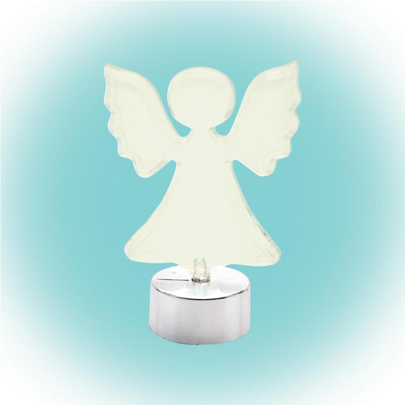 LED-es asztali dísz, angyal