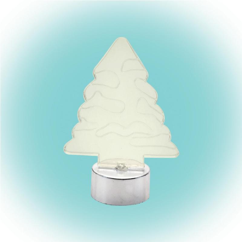 LED-es asztali dísz, fenyőfa