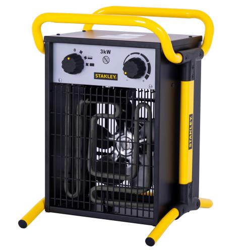 STANLEY SXJH203000E fűtőtest, 3000 W, 2 fokozat, fém ház, termosztát, IPX4 védelem, túlmelegedés elleni védelem