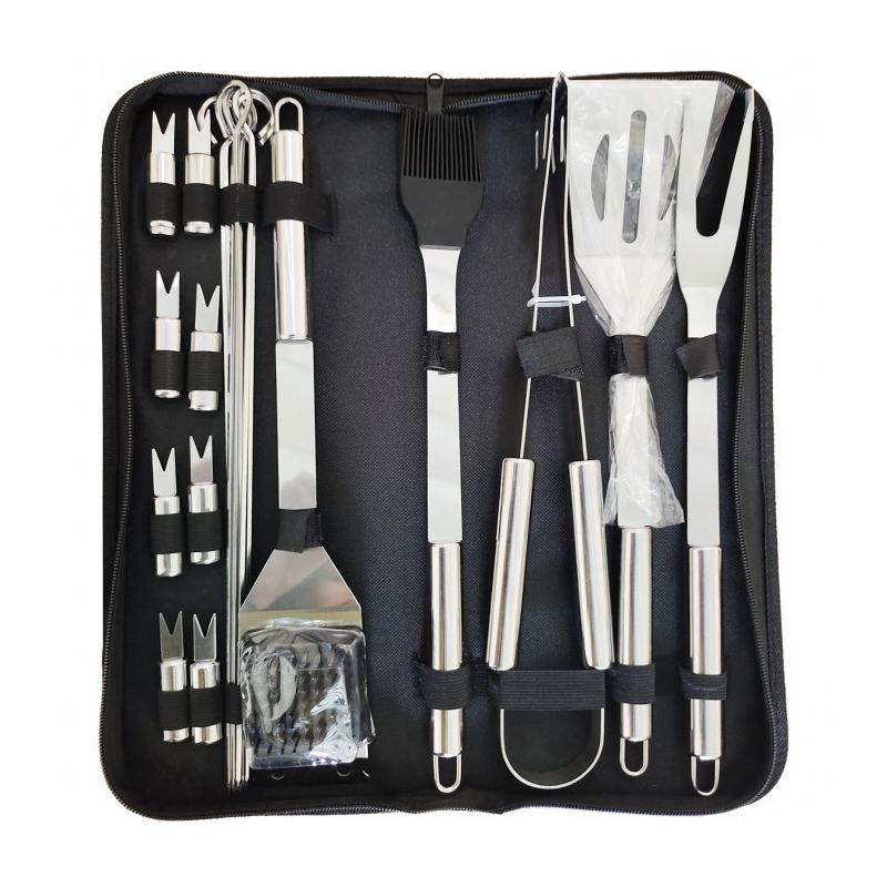 Grill eszköz készlet szövettáskával