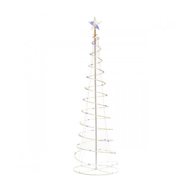 LED spirál karácsonyfa 180 cm többszínű