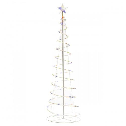 LED spirál karácsonyfa 180 cm többszínű