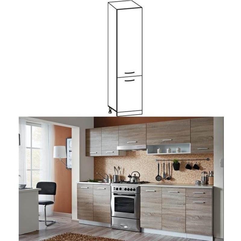 Konyhaszekrény LT1250 tölgyfa sonoma-fehér