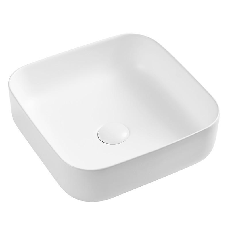 Azalea matt fehér pultra építhető porcelán mosdó