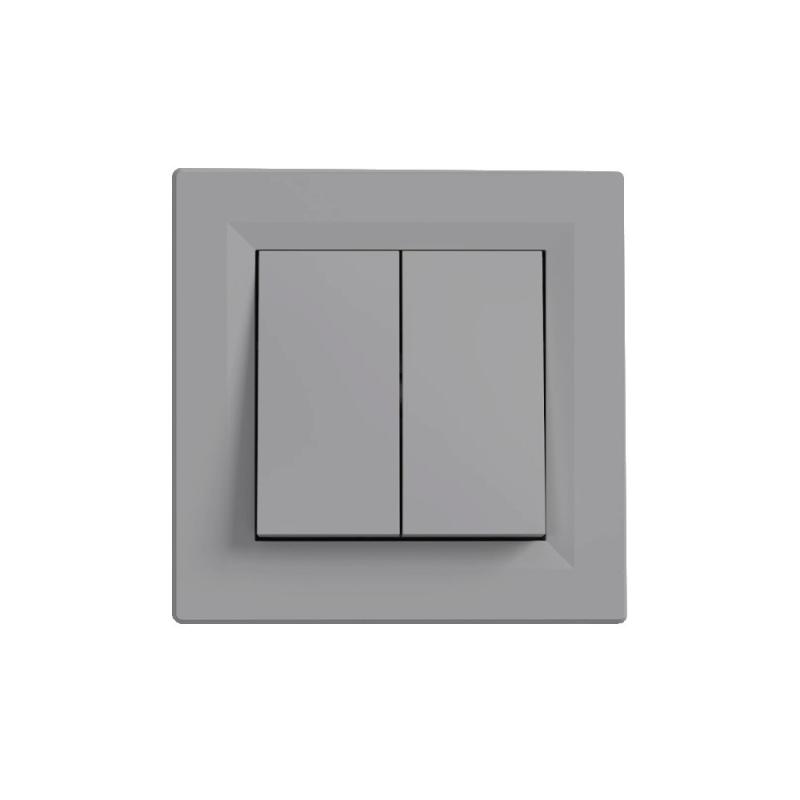 Nova csillárkapcsoló 105 szürke kerettel