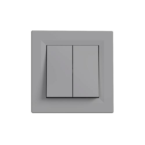 Nova csillárkapcsoló 105 szürke szálcsiszolt kerettel