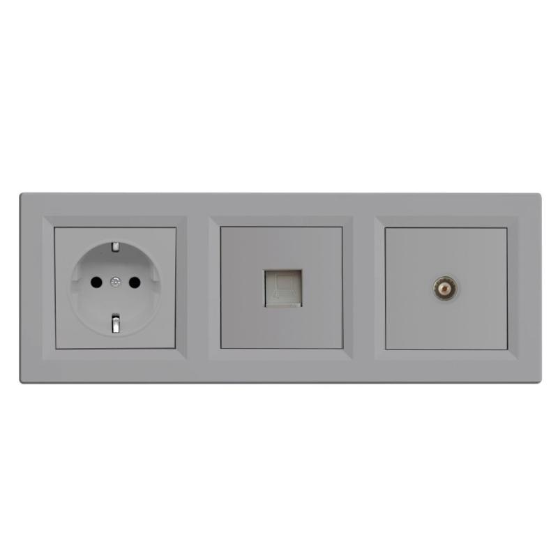 Nova dugalj, UTP, TV csatlakozóval szürke kerettel