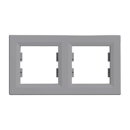 Nova kettes keret vízszintes szürke szálcsiszolt