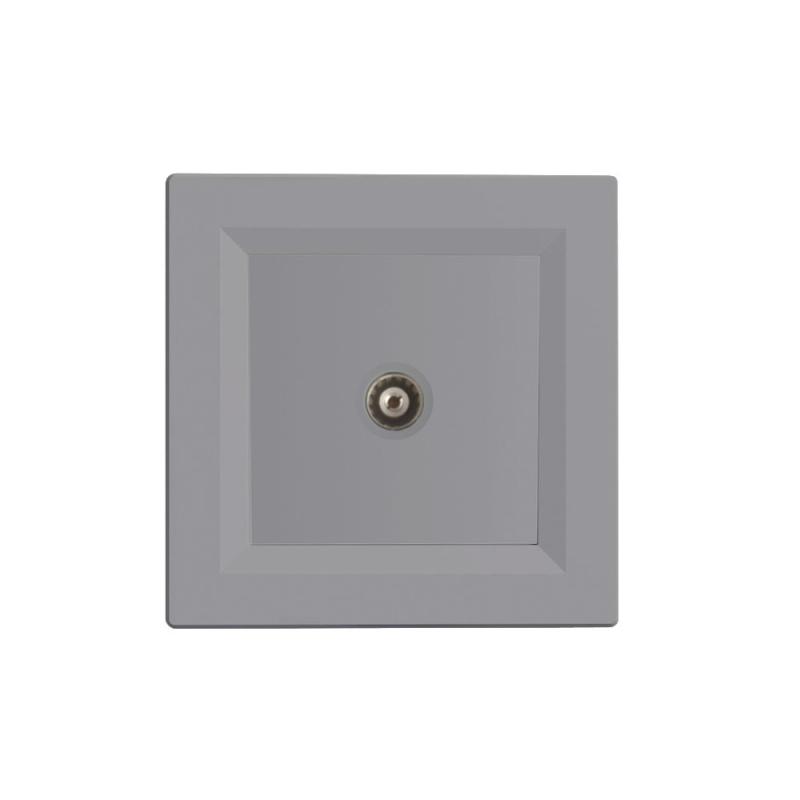 Nova TV csatlakozóaljzat szürke kerettel