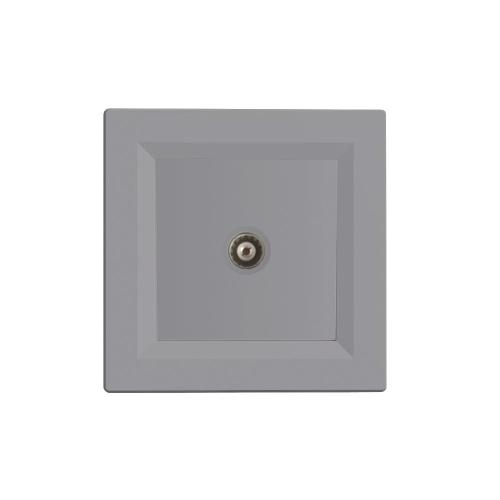 Nova TV csatlakozóaljzat szürke szálcsiszolt kerettel