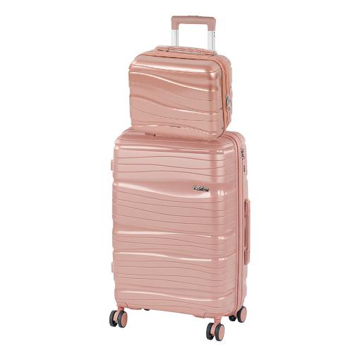 TraveLux Voyager III gurulós bőrönd szett