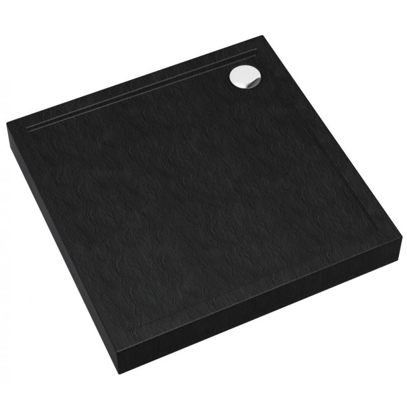 David 90 szögletes fekete akril zuhanytálca