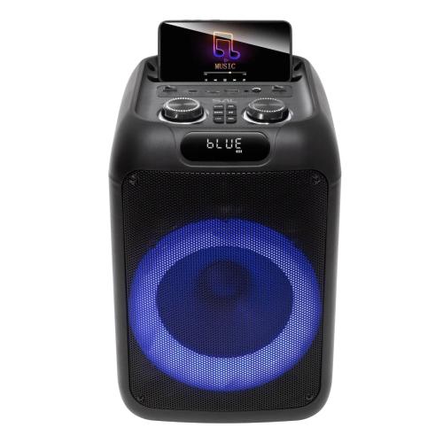 SAL PAR200 hordozható party hangfal, 50W, 2-utas, erőteljes mélyhangzás, Bluetooth, MP3, digitális kijelző, LED fényeffekt