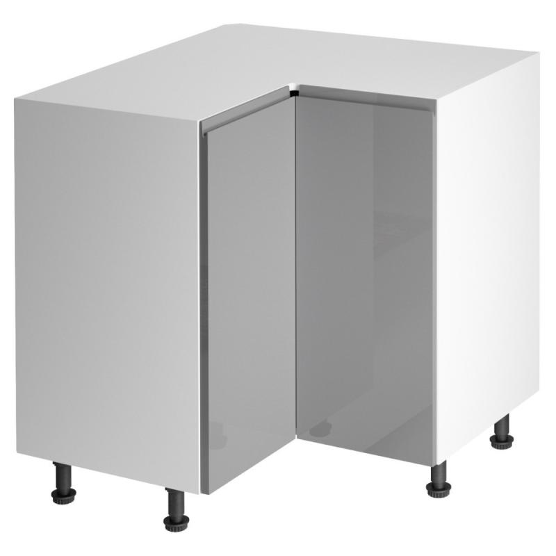 Alsó szekrény LT1280 fehér-szürke extra magas fényű