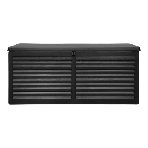 Dubrovnik műanyag kerti láda, fekete 490 L