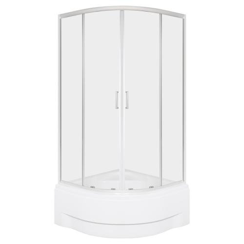 Aruba 90 GL króm íves zuhanykabin tálca nélkül