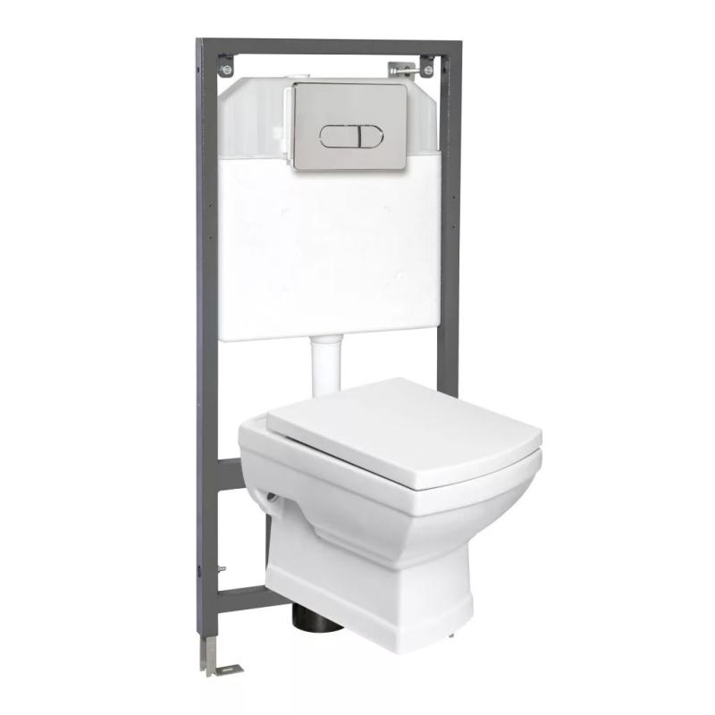 Kleopatra Pacific Chrome falba építhető WC tartály szett