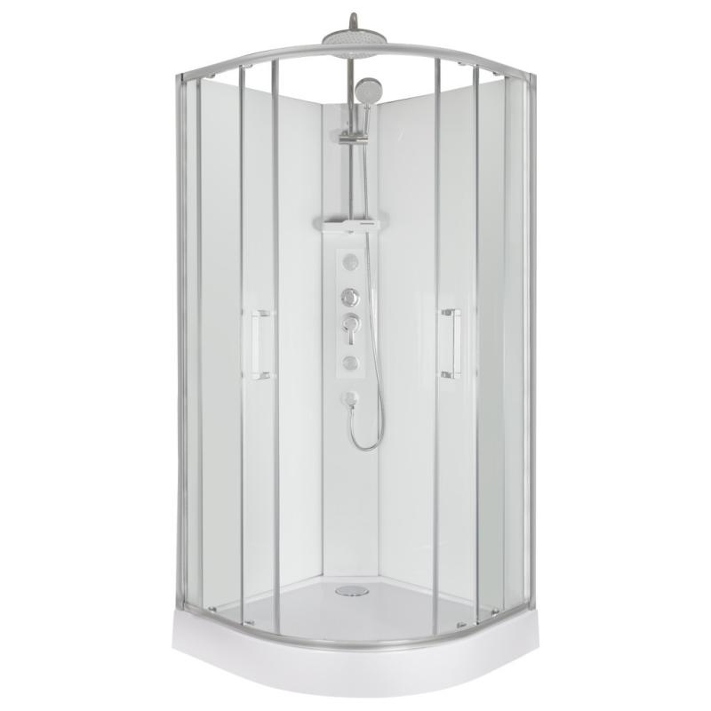 Wega White 90x90 hidromasszázs zuhanykabin