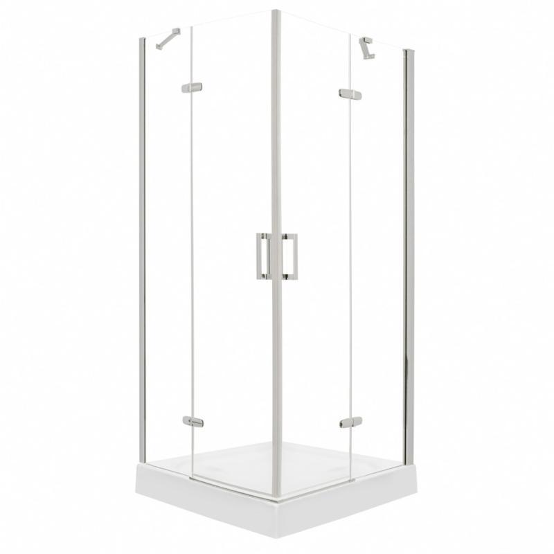 Flow Chrome 90 szögletes zuhanykabin zuhanytálcával