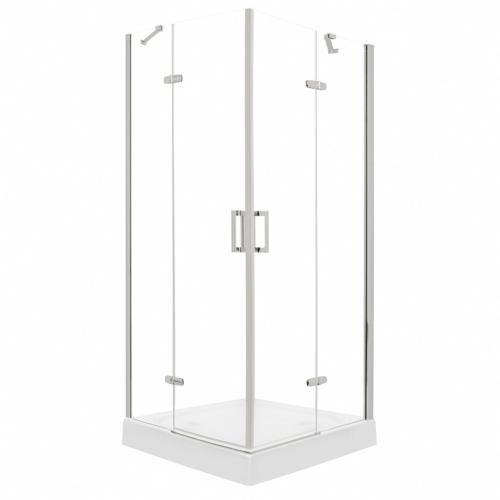 Flow Chrome 90 szögletes zuhanykabin zuhanytálcával